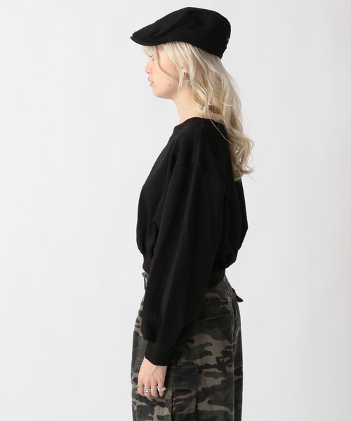 FOREVER 21（フォーエバー トゥエンティーワン）の「【2025SS】華奢見え♪オフショル裏毛プルオーバー（スウェット・レディース・グレー/ネイビー/ブラック・FREE）」の16枚目の写真