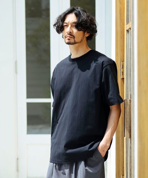 B:MING by BEAMS（ビーミングバイビームス）の「接触冷感 クールタッチ クルーネック T シャツ（Tシャツ/カットソー・メンズ・オフホワイト/ブラック・L/M/S/XL）」の8枚目の写真
