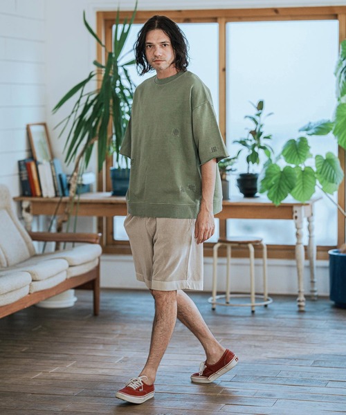 mp13106-Pigment Pile Short Pants パイルショートパンツ