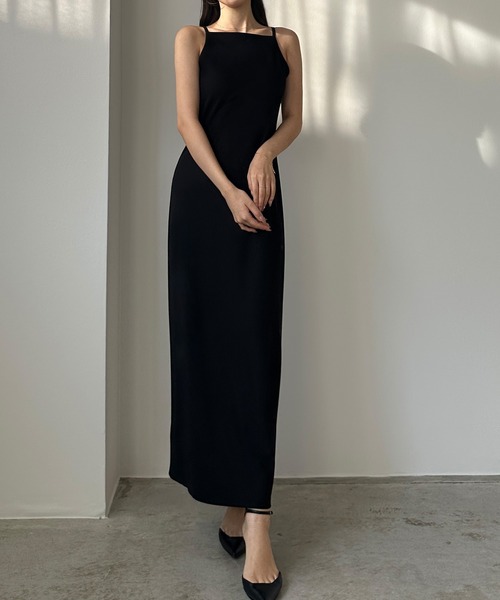 ワンピース 3094 yoshimi セール】【取り外し可能パット付き】アメスリストレッチキャミ