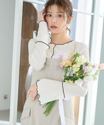 mysty woman | 配色メロープリーツプルオーバー 315779(Tシャツ/カットソー)