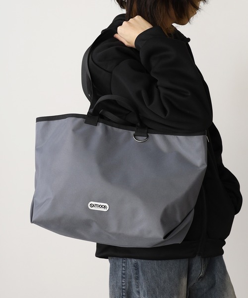 OUTDOOR PRODUCTS（アウトドアプロダクツ）の「OUTDOOR PRODUCTS/アウトドアプロダクツ OUTDOOR 2way handle Bag トートバッグ 大容量（トートバッグ・レディース・グレー/ブラック/グリーン/ベージュ・FREE）」の11枚目の写真