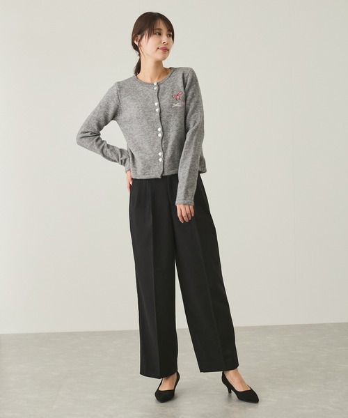 Jayro（ジャイロ）の「ストレッチ起毛タックテーパードパンツ（その他パンツ・レディース・ダークブラウン/ベージュ/ブラック・M）」の16枚目の写真