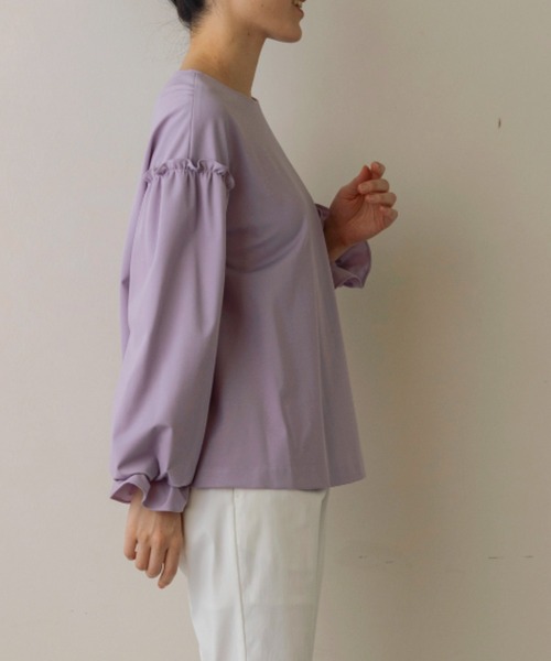 Sono（ソーノ）の「【SONO/ソーノ】ﾊﾟﾌｨｽﾘｰﾌﾞ ｸﾘｵﾝﾌﾟﾙｵｰﾊﾞｰ（Tシャツ/カットソー・レディース・ブラック/ホワイト/ラベンダー・F）」の8枚目の写真