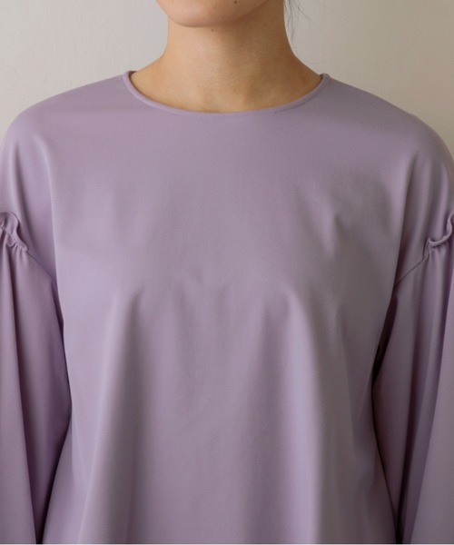 Sono（ソーノ）の「【SONO/ソーノ】ﾊﾟﾌｨｽﾘｰﾌﾞ ｸﾘｵﾝﾌﾟﾙｵｰﾊﾞｰ（Tシャツ/カットソー・レディース・ブラック/ホワイト/ラベンダー・F）」の17枚目の写真