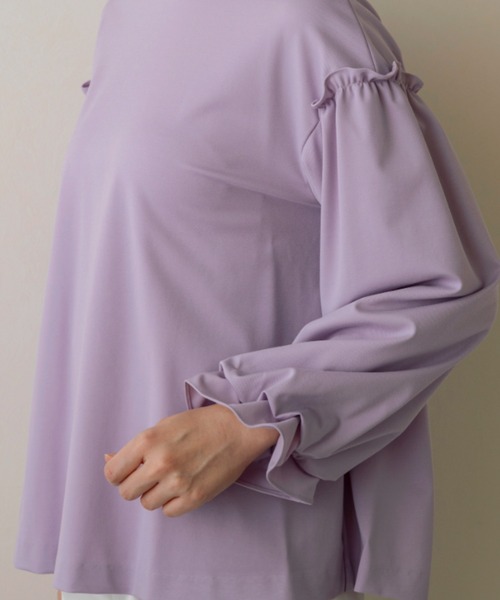 Sono（ソーノ）の「【SONO/ソーノ】ﾊﾟﾌｨｽﾘｰﾌﾞ ｸﾘｵﾝﾌﾟﾙｵｰﾊﾞｰ（Tシャツ/カットソー・レディース・ブラック/ホワイト/ラベンダー・F）」の19枚目の写真