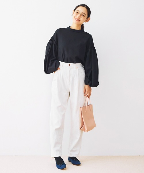 and myera(アンド マイラ)の「and myera ボリュームスリーブトップス(その他トップス・レディース・ブラック・L/M/S/LL)」の4枚目の写真