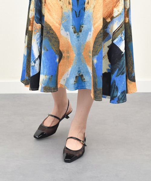 FABIO RUSCONI(ファビオルスコーニ)の「【FABIO RUSCONI】ワンストラップネットバックバンドパンプス(F51308)(パンプス・レディース・ホワイト系その他/ブラック系その他・36/37/38/35)」の6枚目の写真