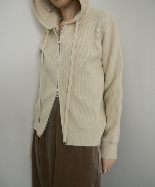 すぐにお届け♪ アンダーカバー ニット ジップアップパーカー Hood knit zip up / フードニットジップアップ（パーカー