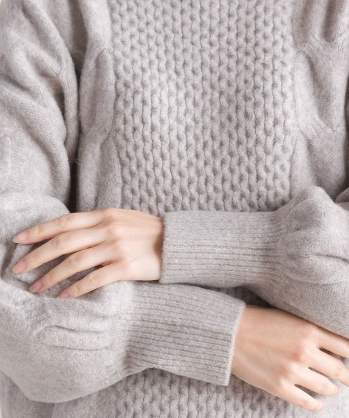 【セール】【FURRY】ツイスタービッグケーブルトップス（ニット/セーター）｜Bou Jeloud（ブージュルード）