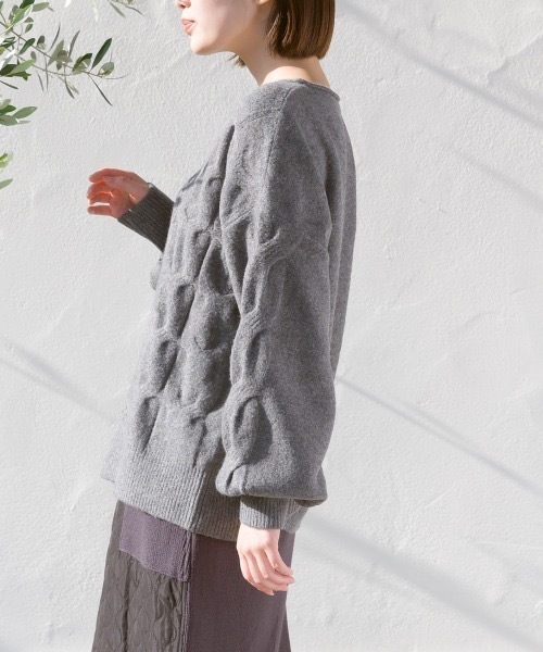 【セール】【FURRY】ツイスタービッグケーブルトップス（ニット/セーター）｜Bou Jeloud（ブージュルード）