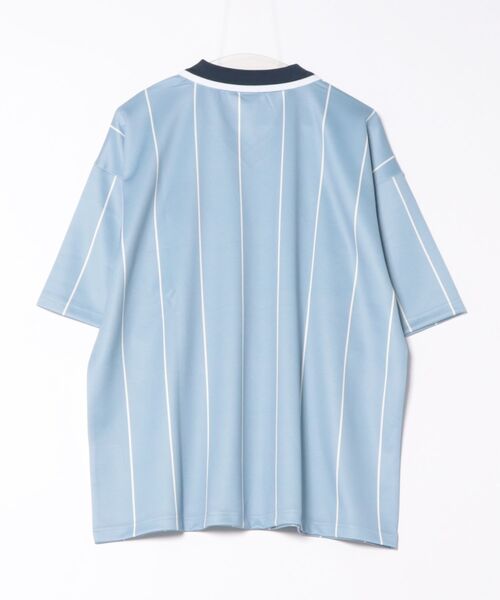 ＪＵＧＬＡＮＳ（ユグランス）の「【Reebok/リーボック】サッカーTee/サッカーゲームシャツ/オーバーサイズ（Tシャツ/カットソー・メンズ・サックスブルー/ブラック/チャコール/ホワイト・M/L/LL）」の5枚目の写真