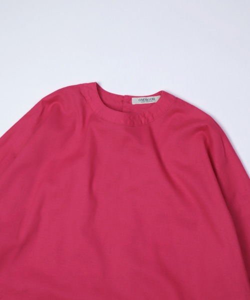 OMNIGOD（オムニゴッド）の「[OMNIGOD womens / オムニゴッド] 綿麻キャンバスクルーネックワンピース（ワンピース・レディース・ブルー/ピンク/グリーン・FREE）」の20枚目の写真