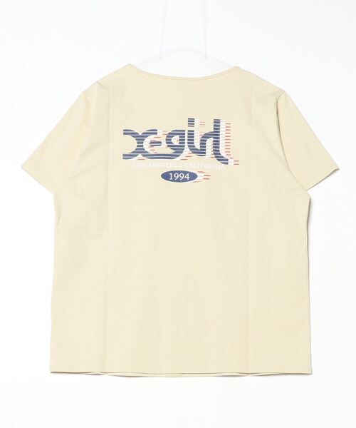 X-girl(エックスガール)の「X-GIRL/エックスガール 水陸両用 バックプリントTシャツ 155251013007(Tシャツ/カットソー・レディース・ライトイエロー/ブラック/ホワイト・L/M)」の16枚目の写真
