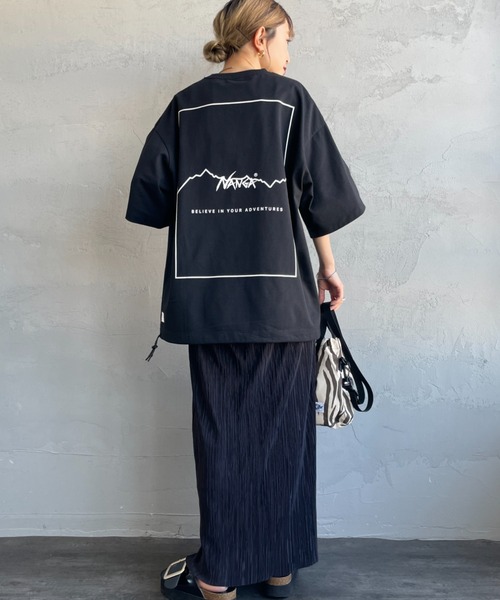 NANGA tシャツ 「NANGA/ナンガ」 別注 ブランドロゴ バック