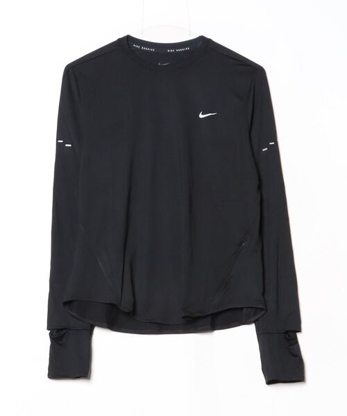 NIKE（ナイキ）の「ナイキ NIKE ナイキ  スウィフト DF UV L/S トップ（Tシャツ/カットソー・レディース・オフホワイト/ブラック・S/M/L）」の8枚目の写真
