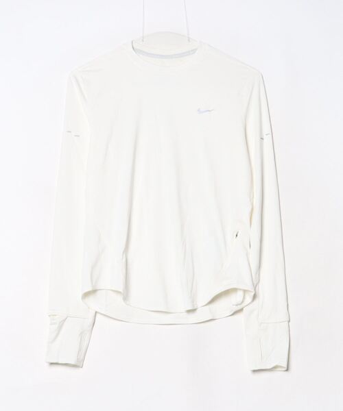 NIKE（ナイキ）の「ナイキ NIKE ナイキ  スウィフト DF UV L/S トップ（Tシャツ/カットソー・レディース・オフホワイト/ブラック・S/M/L）」の5枚目の写真