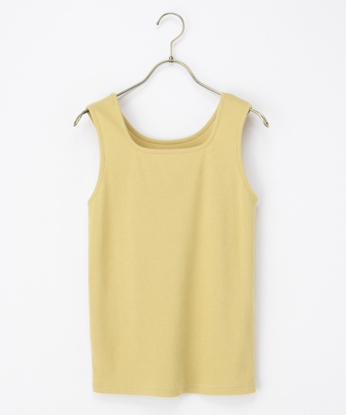 Honeys(ハニーズ)の「【UVカット】前後2wayタンクトップ(タンクトップ・レディース・イエロー/スミクロ/ベージュ/ブルー/アイボリー/ホワイト×ブラック/ブラック/モカ・L/LL/M/S)」の8枚目の写真