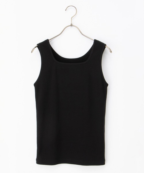 Honeys(ハニーズ)の「【UVカット】前後2wayタンクトップ(タンクトップ・レディース・イエロー/スミクロ/ベージュ/ブルー/アイボリー/ホワイト×ブラック/ブラック/モカ・L/LL/M/S)」の1枚目の写真