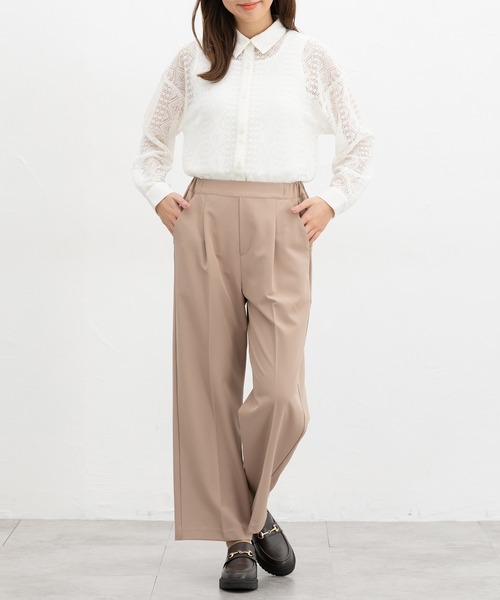 Honeys(ハニーズ)の「【UVカット】前後2wayタンクトップ(タンクトップ・レディース・イエロー/スミクロ/ベージュ/ブルー/アイボリー/ホワイト×ブラック/ブラック/モカ・L/LL/M/S)」の10枚目の写真