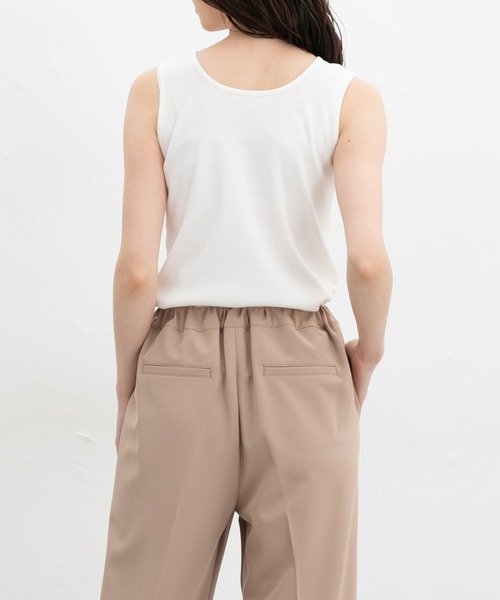 Honeys(ハニーズ)の「【UVカット】前後2wayタンクトップ(タンクトップ・レディース・イエロー/スミクロ/ベージュ/ブルー/アイボリー/ホワイト×ブラック/ブラック/モカ・L/LL/M/S)」の13枚目の写真