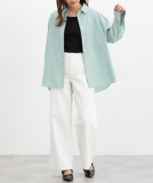 Honeys(ハニーズ)の「【UVカット】前後2wayタンクトップ(タンクトップ・レディース・イエロー/スミクロ/ベージュ/ブルー/アイボリー/ホワイト×ブラック/ブラック/モカ・L/LL/M/S)」の21枚目の写真