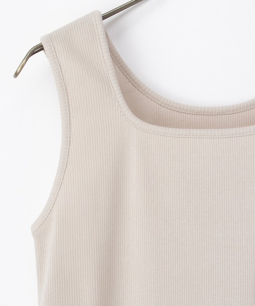 Honeys(ハニーズ)の「【UVカット】前後2wayタンクトップ(タンクトップ・レディース・イエロー/スミクロ/ベージュ/ブルー/アイボリー/ホワイト×ブラック/ブラック/モカ・L/LL/M/S)」の16枚目の写真