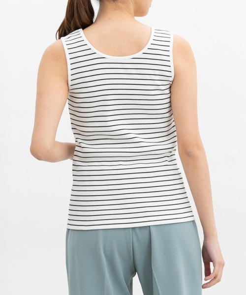 Honeys(ハニーズ)の「【UVカット】前後2wayタンクトップ(タンクトップ・レディース・イエロー/スミクロ/ベージュ/ブルー/アイボリー/ホワイト×ブラック/ブラック/モカ・L/LL/M/S)」の18枚目の写真