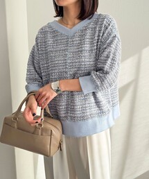 fredy emue | 2WAYツイードプルオーバーカットソー(Tシャツ/カットソー)