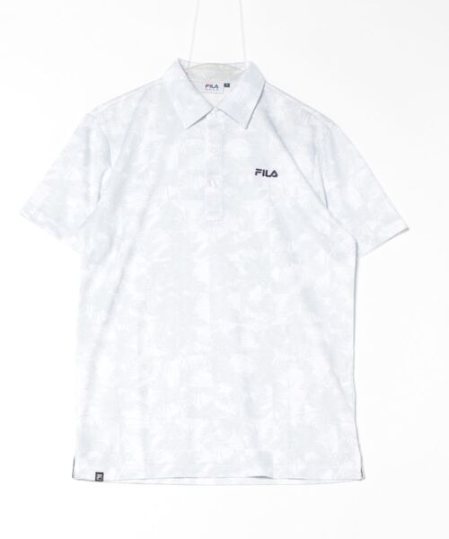 セール】【FILA GOLF】ワッフルメッシュ ボタニカル柄 半袖