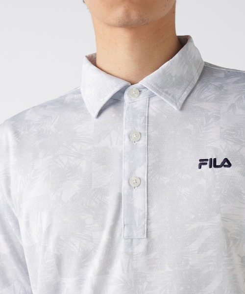 FILA GOLF(フィラゴルフ )の「ワッフルメッシュ ボタニカル柄 半袖シャツ(シャツ/ブラウス・メンズ・ホワイト/ネイビー/オレンジ・MEDIUM/LARGE/X-LARGE)」の22枚目の写真