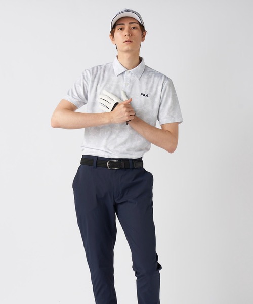 FILA GOLF(フィラゴルフ )の「ワッフルメッシュ ボタニカル柄 半袖シャツ(シャツ/ブラウス・メンズ・ホワイト/ネイビー/オレンジ・MEDIUM/LARGE/X-LARGE)」の15枚目の写真
