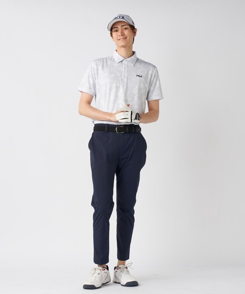 FILA GOLF(フィラゴルフ )の「ワッフルメッシュ ボタニカル柄 半袖シャツ(シャツ/ブラウス・メンズ・ホワイト/ネイビー/オレンジ・MEDIUM/LARGE/X-LARGE)」の17枚目の写真