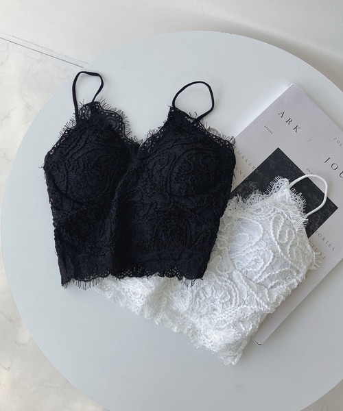 セール】カップ付きコードレースキャミ（キャミソール）｜AS