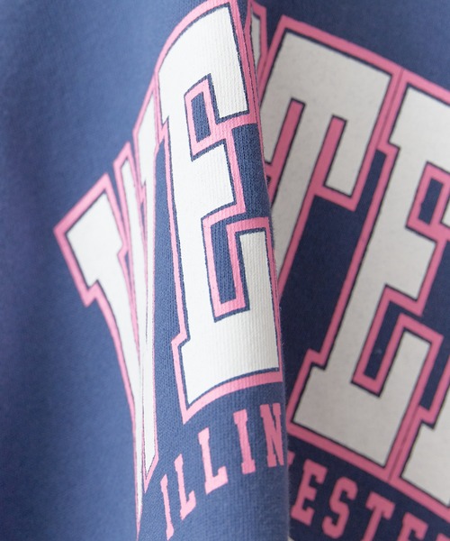 ROOPTOKYO(ループトウキョウ)の「USA College Logo Print Sweatshirt / USAカレッジロゴプリント スウェット ルーズシルエット(スウェット・レディース・グレー/ライトグレー/ネイビー・FREE)」の10枚目の写真