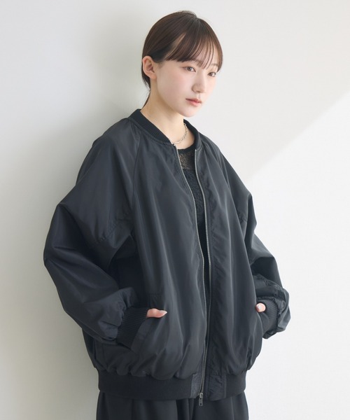 RU.TI.LE(ルチル)の「【RU.TI.LE】 MA-1ジャケット(MA-1・レディース・ブラック/カーキ/アイボリー・MEDIUM)」の14枚目の写真