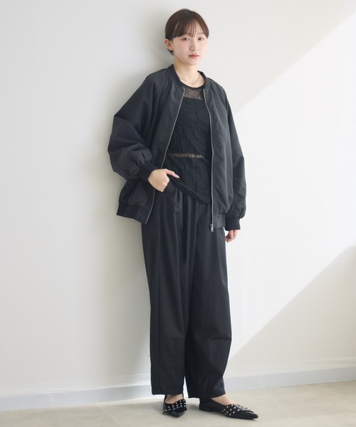 RU.TI.LE(ルチル)の「【RU.TI.LE】 MA-1ジャケット(MA-1・レディース・ブラック/カーキ/アイボリー・MEDIUM)」の10枚目の写真