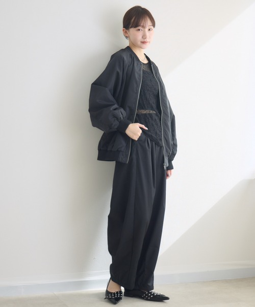 RU.TI.LE(ルチル)の「【RU.TI.LE】 MA-1ジャケット(MA-1・レディース・ブラック/カーキ/アイボリー・MEDIUM)」の11枚目の写真