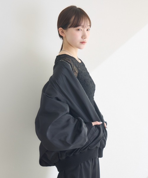 RU.TI.LE(ルチル)の「【RU.TI.LE】 MA-1ジャケット(MA-1・レディース・ブラック/カーキ/アイボリー・MEDIUM)」の15枚目の写真