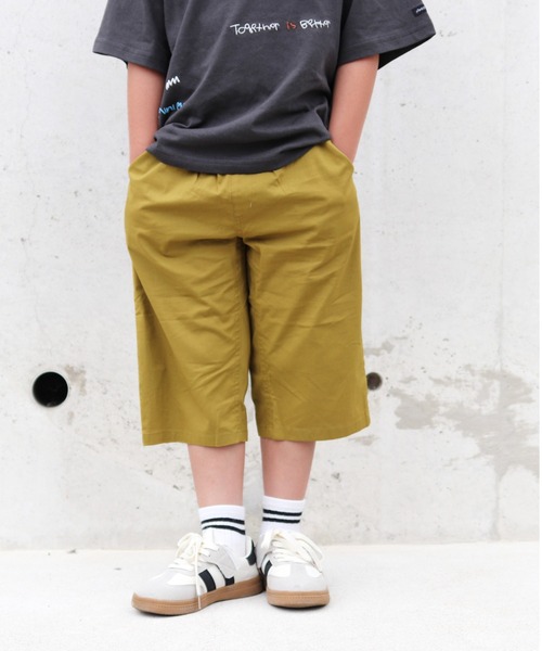 Moujonjon(ムージョンジョン)の「ストレッチダンプ6分丈ハーフパンツ(その他パンツ・キッズ・カーキ/ブラック/ベージュ/マスタード・140/130/120/110/100/90)」の3枚目の写真