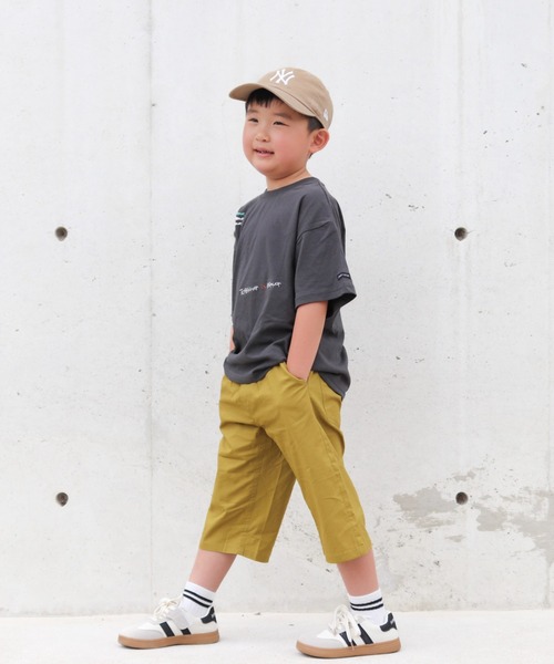 Moujonjon(ムージョンジョン)の「ストレッチダンプ6分丈ハーフパンツ(その他パンツ・キッズ・カーキ/ブラック/ベージュ/マスタード・140/130/120/110/100/90)」の12枚目の写真