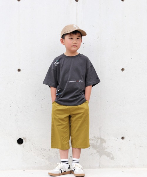 Moujonjon(ムージョンジョン)の「ストレッチダンプ6分丈ハーフパンツ(その他パンツ・キッズ・カーキ/ブラック/ベージュ/マスタード・140/130/120/110/100/90)」の14枚目の写真