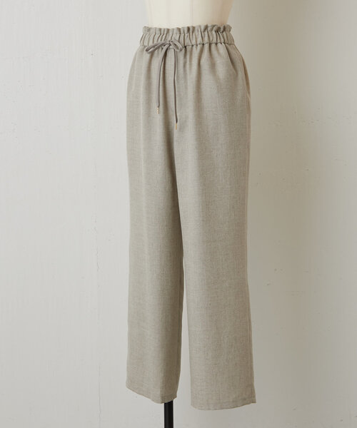 BEARDSLEY（ビアズリー）の「麻調合繊ストレートパンツ（その他パンツ・レディース・チャコールグレー/ベージュ・0/1/2）」の15枚目の写真