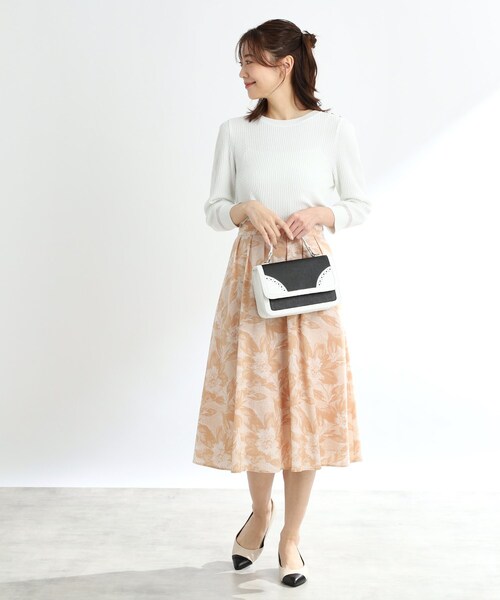 Reflect（リフレクト）の「【ショルダー付き】バイカラーバッグ（ショルダーバッグ・レディース・アイボリー系4/ブラック系4・00）」の13枚目の写真