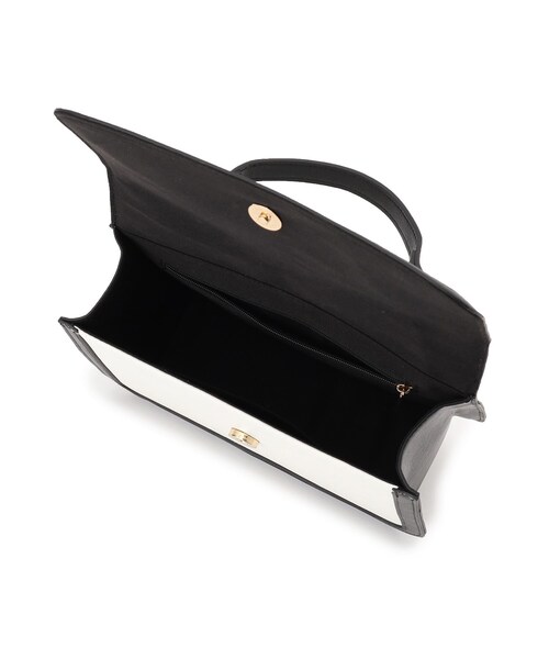 Reflect（リフレクト）の「【ショルダー付き】バイカラーバッグ（ショルダーバッグ・レディース・アイボリー系4/ブラック系4・00）」の4枚目の写真