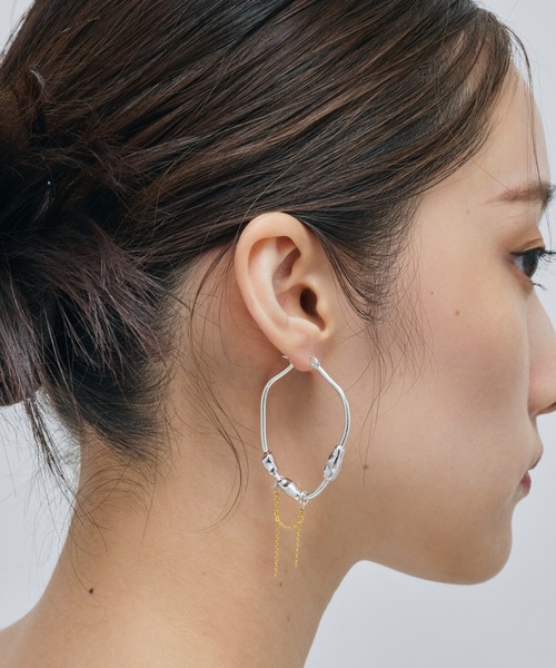 loni(ロニ)の「Nuance Stone Pierce(ピアス(両耳用)・レディース・ゴールド/シルバー/その他・FREE)」の7枚目の写真