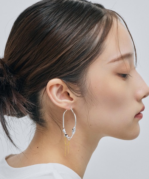 loni(ロニ)の「Nuance Stone Pierce(ピアス(両耳用)・レディース・ゴールド/シルバー/その他・FREE)」の8枚目の写真