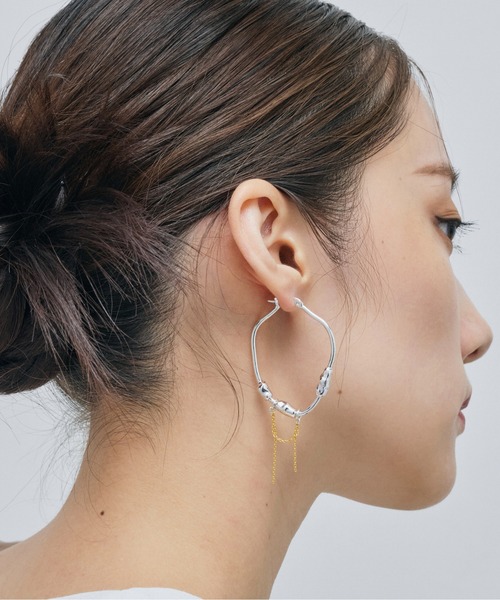 loni(ロニ)の「Nuance Stone Pierce(ピアス(両耳用)・レディース・ゴールド/シルバー/その他・FREE)」の9枚目の写真