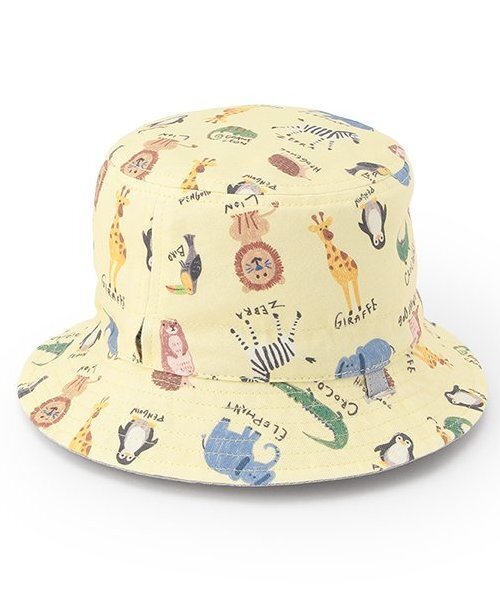 kladskap（クレードスコープ）の「アニマル柄リバーシブルバケットハット（ハット・キッズ・クリーム/オフホワイト・46-48cm/48-50cm）」の6枚目の写真