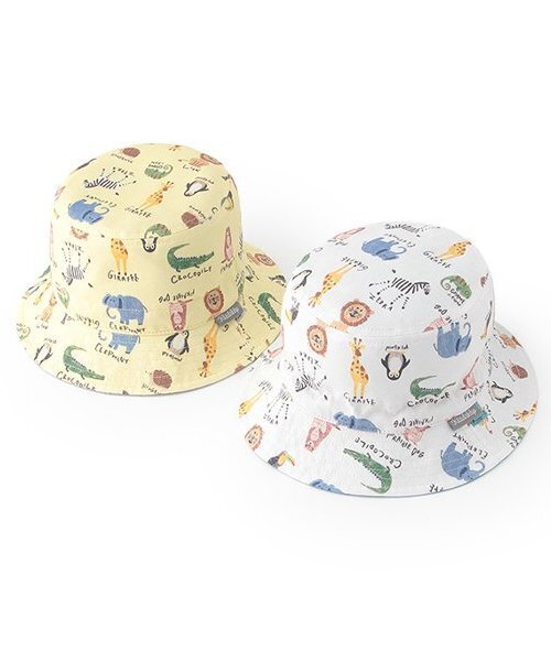 kladskap（クレードスコープ）の「アニマル柄リバーシブルバケットハット（ハット・キッズ・クリーム/オフホワイト・46-48cm/48-50cm）」の8枚目の写真